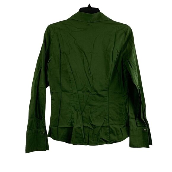 Ann Taylor Women's Dark Green Casual Top - Picture 2 of 5
